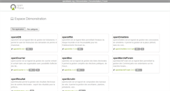 Desktop Screenshot of demo.openmairie.org