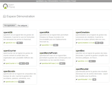 Tablet Screenshot of demo.openmairie.org
